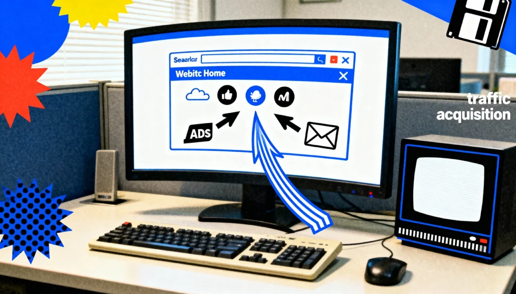 Existen diferentes estrategias de tráfico que puedes usar para darle visibilidad a tu sitio web.